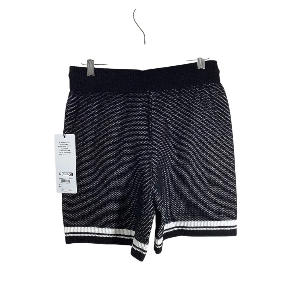 ALO Yoga Black Sweater Knit Athletic Shorts Basketball
